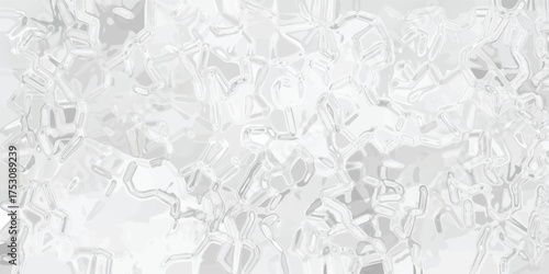 Abstract light gray and white textured background with organic geometric patterns and subtle crystalline formations creating a modern and clean visual effect for design projects