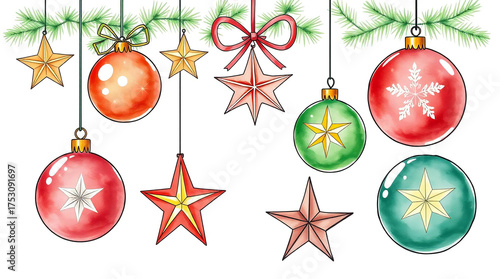 Festive Christmas Ornaments Collection