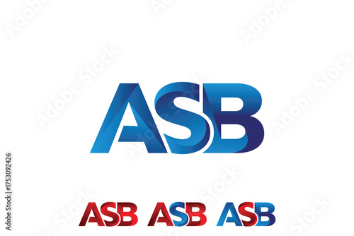 ASB letter asb logo icon