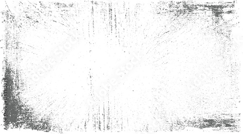 A distressed background with scattered dark grey speckles and vertical streaks on a white surface.