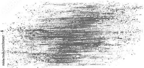 A distressed background with horizontal gray brush strokes and scattered splatters on a white surface.