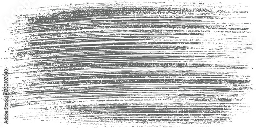 A gray textured background with horizontal brush strokes and irregular marks on a white surface.