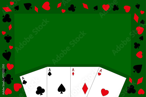 Conceptual poker overlay design. Poker table
