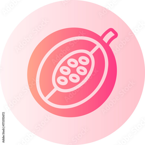 Obraz na plátně melon gradient icon