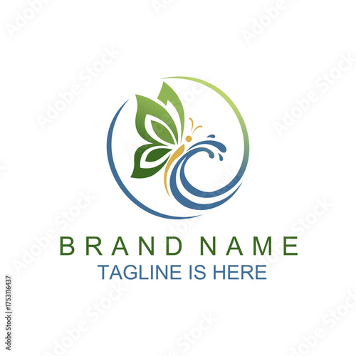 Logo Butterfly Design and Branding Elements