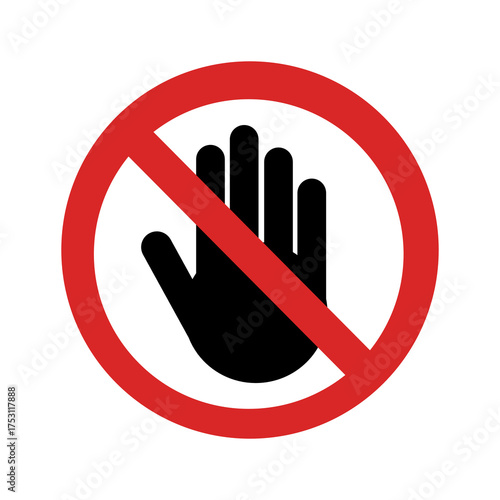 Stop hand sign PNG transparent