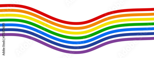 Stripped rainbow illustration. LGBTQ pride