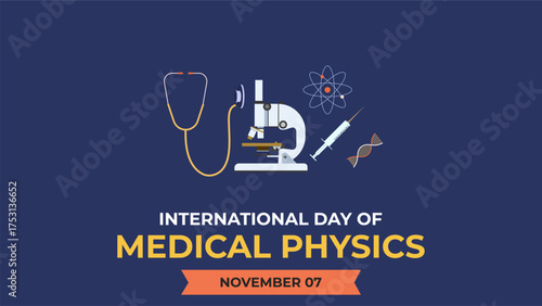 International Day of Medical Physics Flyer illustration