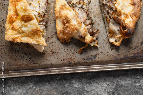 italian roasted pork belly porchetta sandwich