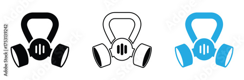 Safety first with these respirators for industrial protection,outline silhouette Elastoplast respirator icon set