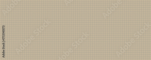 Seamless vector grid paper texture. Old kraft recycled paper background with a subtle square pattern. Ideal for craft, vintage, and collage designs.