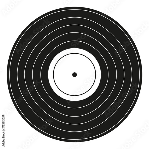 Vinyl Record Icon Classic Music Entertainment Concept