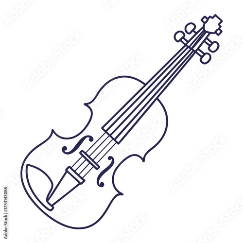 Violin illustration a timeless musical instrument symbolizing creativity and artistic expression