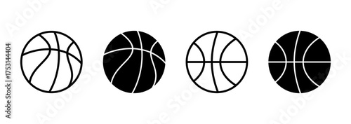 Basketball icon vector. Basketball ball sign and symbol