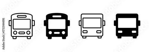Bus icon vector. bus sign and symbol
