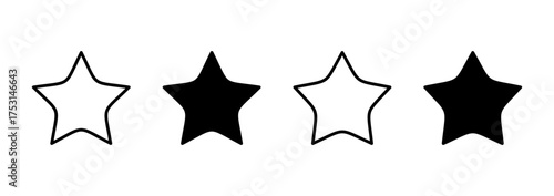 Star icon vector. rating sign and symbol. favourite star icon