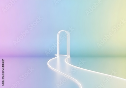Abstract Path to New Year Opportunities