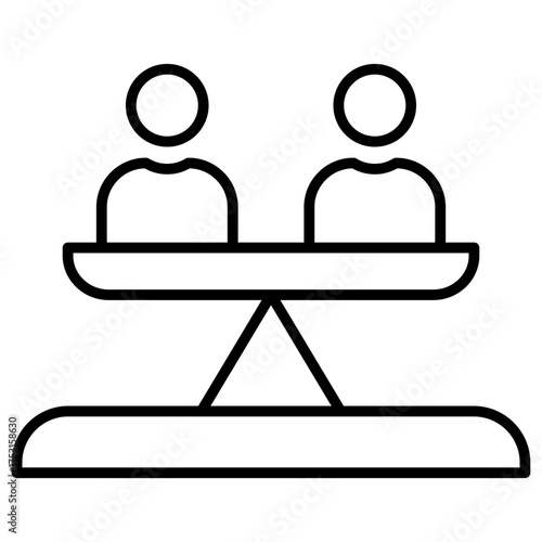 Equality Outline Icon