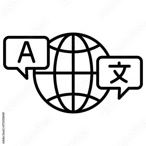 Languages Outline Icon