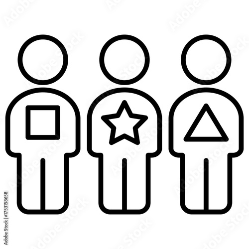 Ethnicity Outline Icon