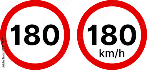 180 kmh highway speed limits. Road speed limit signs. 180 km speed limit sign. Ten kilometers per hour speed limit.