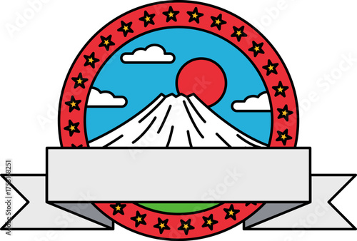 logotype of a snow mountain