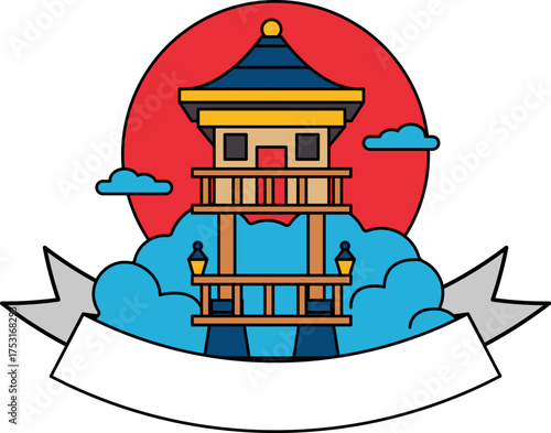 logotype of a Japanese pavilion