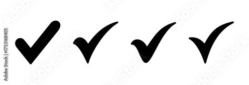 Check mark icon vector illustration. Tick mark sign and symbol
