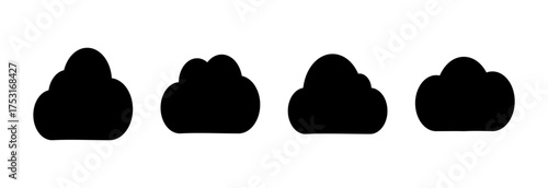 Cloud icon vector illustration. cloud sign and symbol