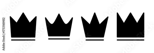 Crown icon vector illustration. crown sign and symbol