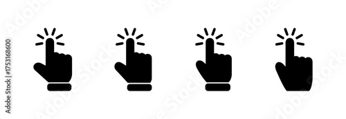 Hand cursor icon vector illustration. cursor sign and symbol. hand cursor icon clik