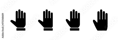 Hand icon vector illustration. hand sign and symbol. hand gesture