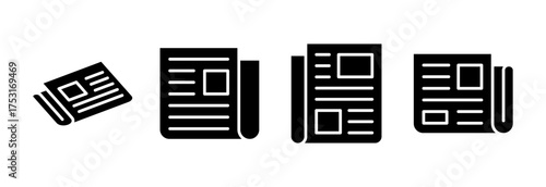 Newspaper icon vector illustration. news paper sign and symbolign