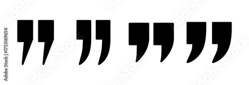 Quote icon vector illustration. Quotation mark sign and symbol