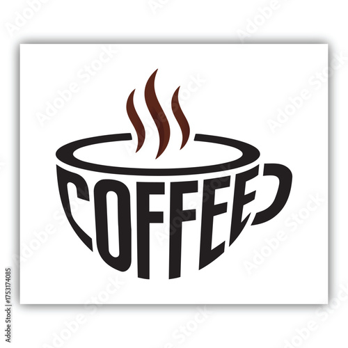 Stylish Coffee Typography Logo Design