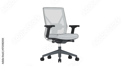 Ergonomic mesh office chair in neutral tones showcases modern design and comfort for workspace enhancement enhancing productivity and well-being