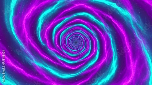 Futuristic neon tunnel loop animation with glowing lights and cyberpunk vibe. Perfect for VJ loops, motion graphics, music visuals, and digital backgrounds.