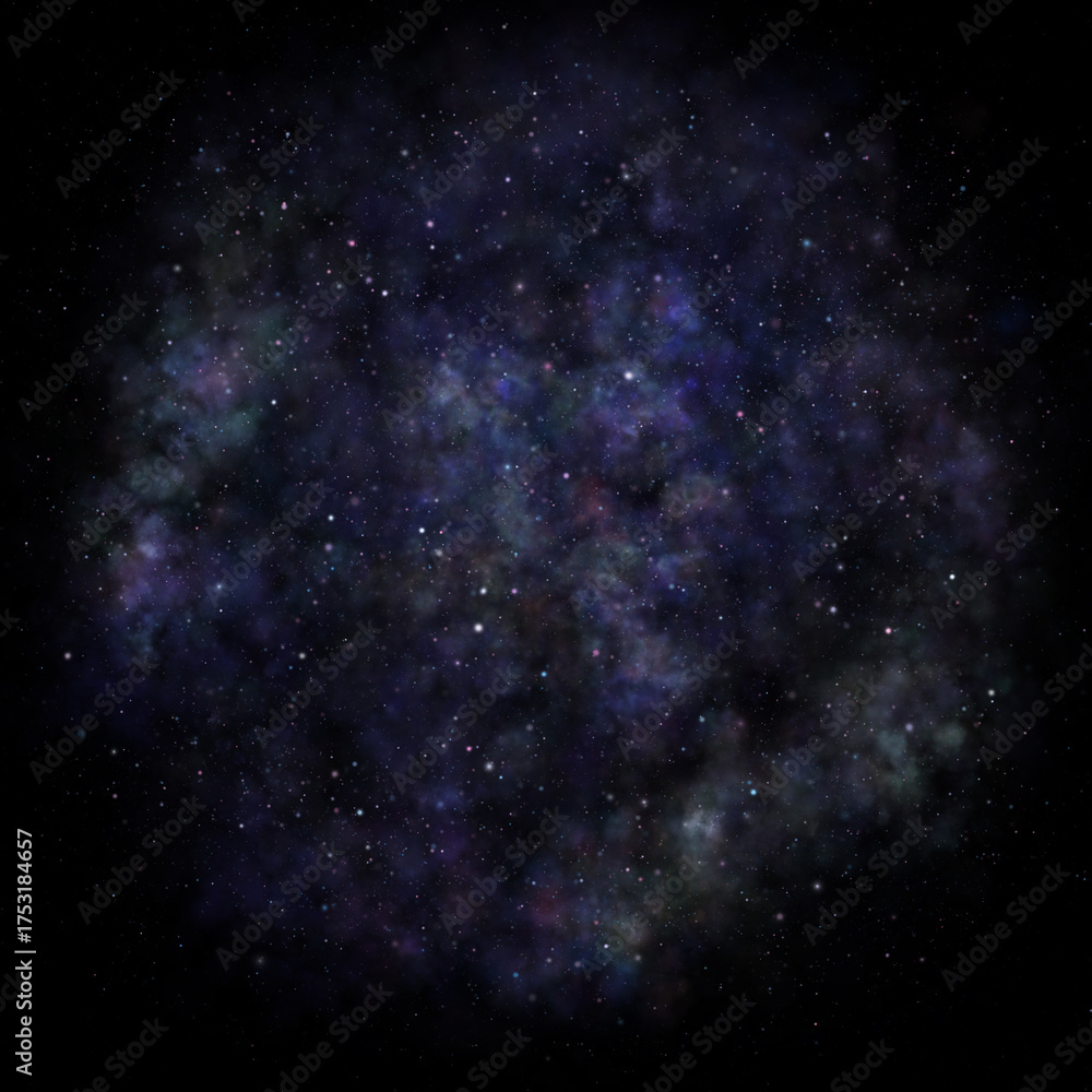 Naklejka premium Stars in circle, outer Space, Universe