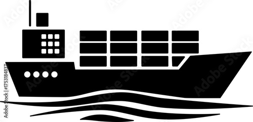 silhouette of a ship