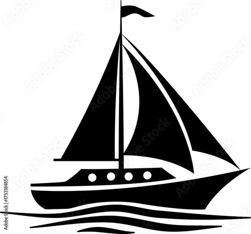 sailing ship vector