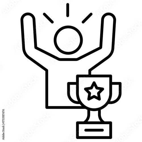 Winner Outline Icon
