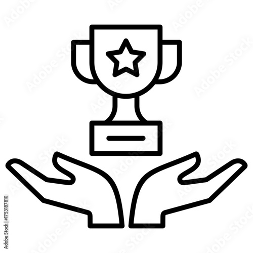 Victory Outline Icon
