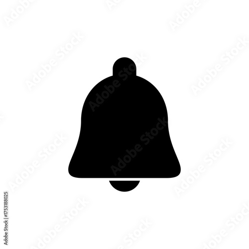 Bell Icon vector for web and mobile app. Notification sign and symbol for web site design