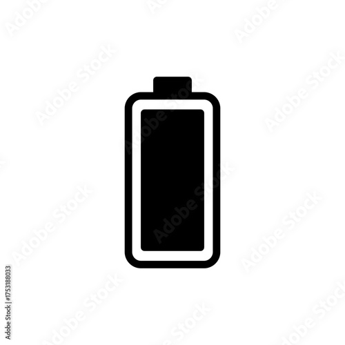 Battery icon vector for web and mobile app. battery charging sign and symbol. battery charge level