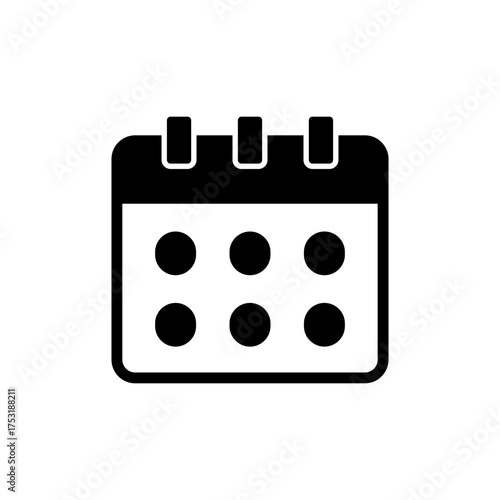 Calendar icon vector for web and mobile app. Calender sign and symbol. Schedule icon symbol