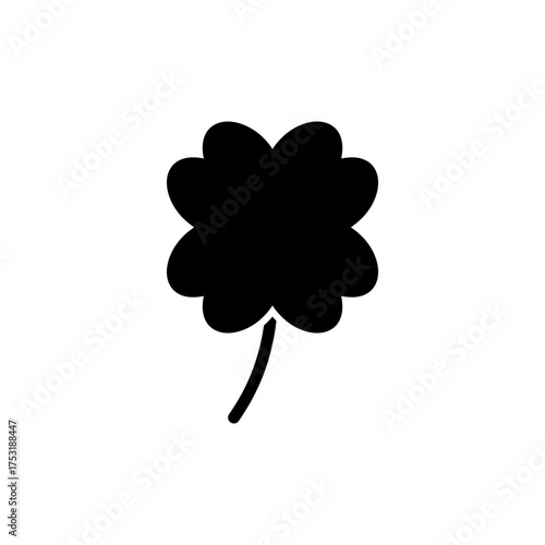 Clover icon vector for web and mobile app. clover sign and symbol. four leaf clover icon.