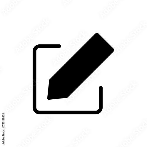 Edit icon vector for web and mobile app. edit document sign and symbol. edit text icon. pencil. sign up