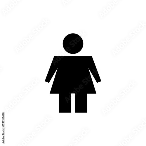 Female icon vector for web and mobile app. woman sign and symbol