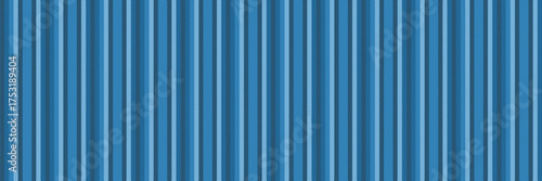 Open lines vertical textile, detailed texture vector fabric. Room pattern stripe background seamless in cyan and dark colors.