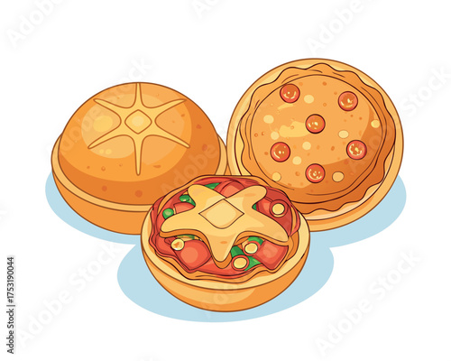 Assorted Sweet Puri Dessert Collection